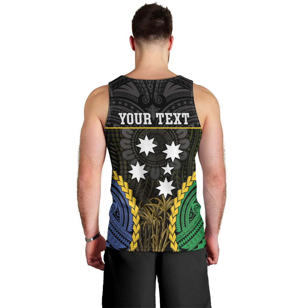 Personalised South Sea Islanders And Gilbert Islands Men Tank Top Kanakas Polynesian Pattern LT05 - Polynesian Pride