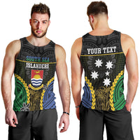Personalised South Sea Islanders And Gilbert Islands Men Tank Top Kanakas Polynesian Pattern LT05 - Polynesian Pride