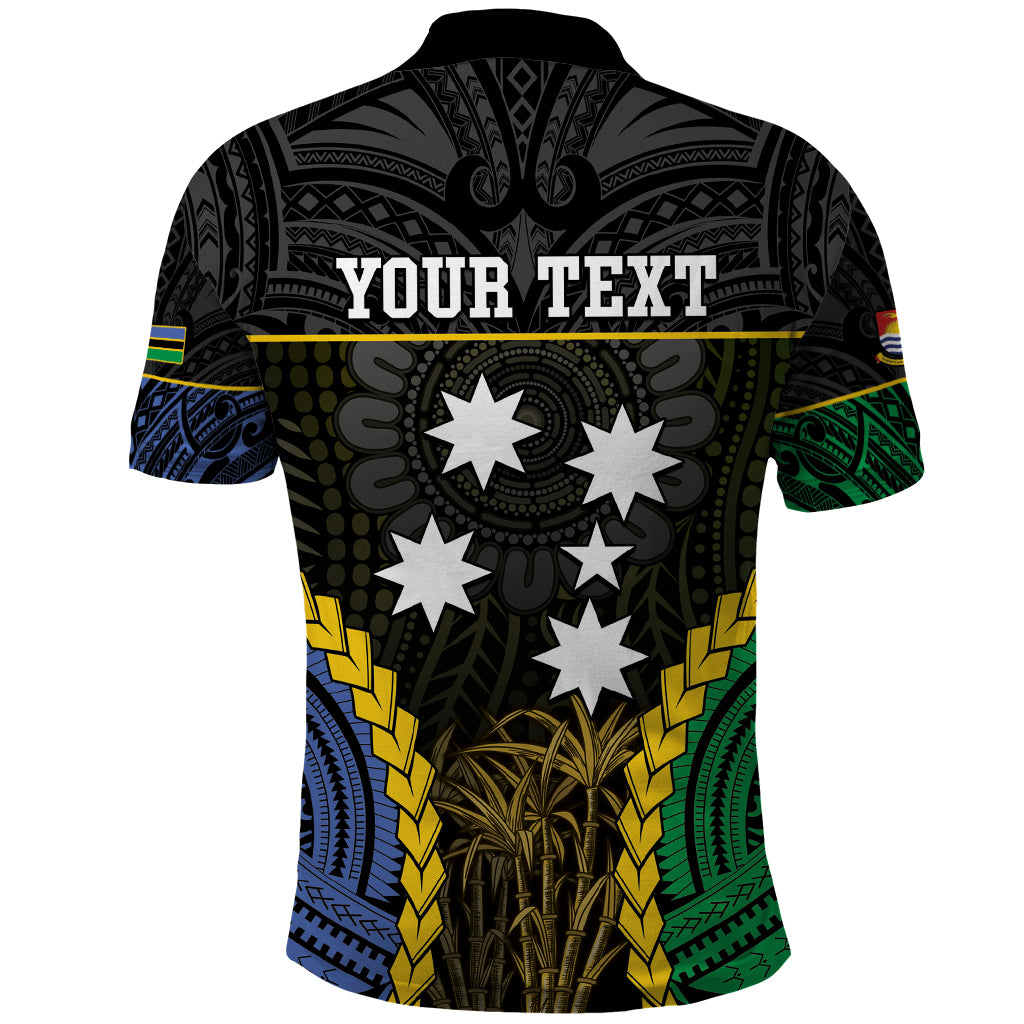 Personalised South Sea Islanders And Gilbert Islands Polo Shirt Kanakas Polynesian Pattern LT05 - Polynesian Pride
