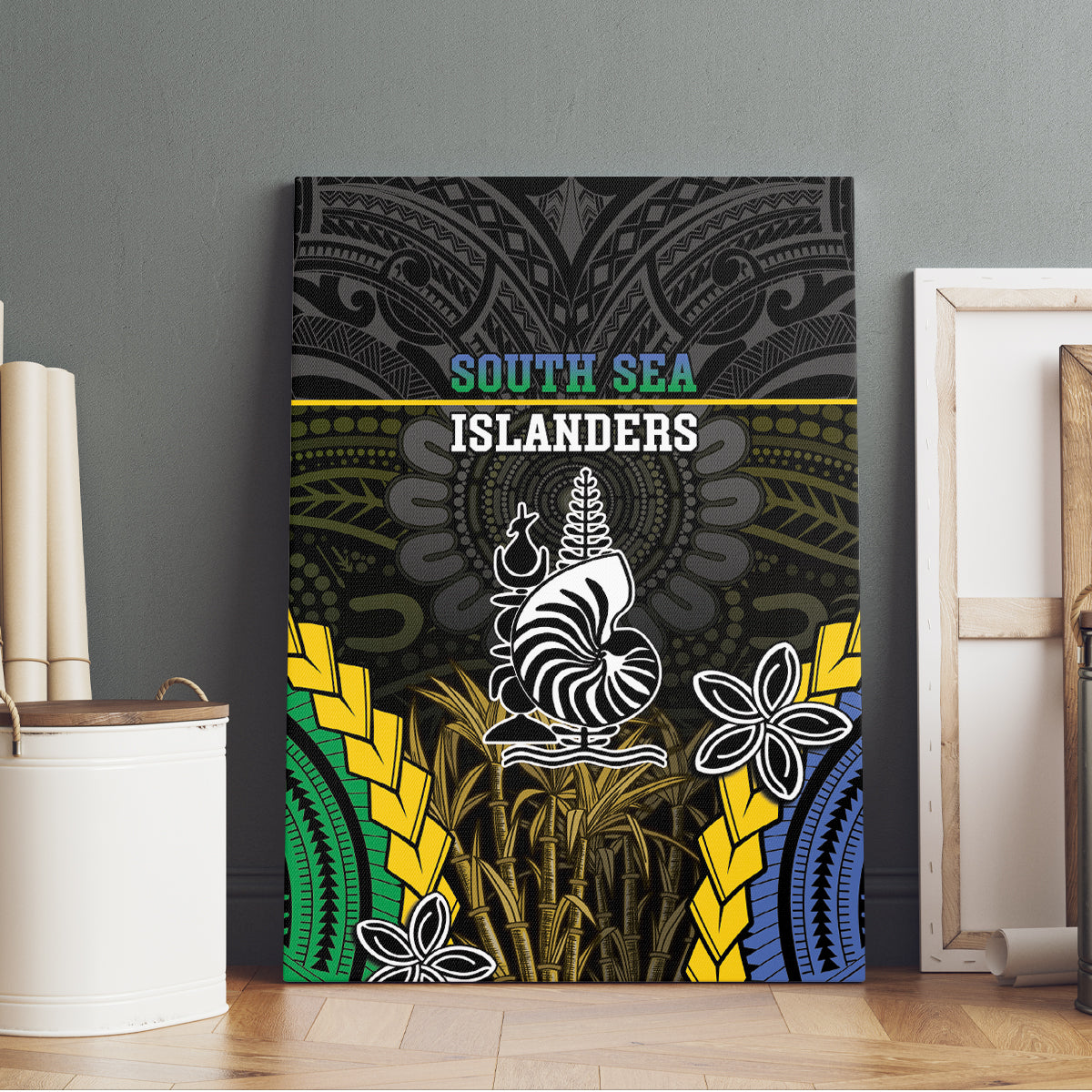 South Sea Islanders And New Caledonia Canvas Wall Art Kanakas Polynesian Pattern LT05 - Polynesian Pride