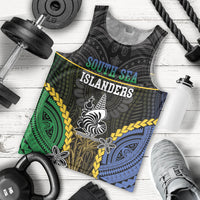 Personalised South Sea Islanders And New Caledonia Men Tank Top Kanakas Polynesian Pattern LT05 - Polynesian Pride