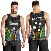 Personalised South Sea Islanders And New Caledonia Men Tank Top Kanakas Polynesian Pattern LT05 - Polynesian Pride