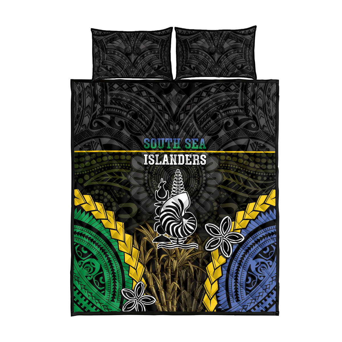 South Sea Islanders And New Caledonia Quilt Bed Set Kanakas Polynesian Pattern LT05 - Polynesian Pride