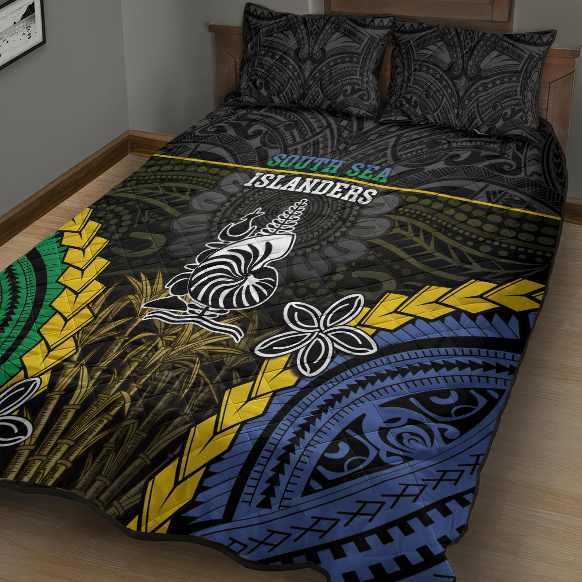 South Sea Islanders And New Caledonia Quilt Bed Set Kanakas Polynesian Pattern LT05 - Polynesian Pride