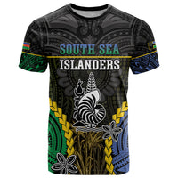 Personalised South Sea Islanders And New Caledonia T Shirt Kanakas Polynesian Pattern LT05 Black - Polynesian Pride