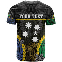 Personalised South Sea Islanders And New Caledonia T Shirt Kanakas Polynesian Pattern LT05 - Polynesian Pride