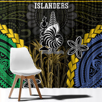 South Sea Islanders And New Caledonia Window Curtain Kanakas Polynesian Pattern LT05 - Polynesian Pride