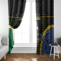 South Sea Islanders And New Caledonia Window Curtain Kanakas Polynesian Pattern LT05 - Polynesian Pride