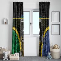 South Sea Islanders And New Caledonia Window Curtain Kanakas Polynesian Pattern LT05 - Polynesian Pride
