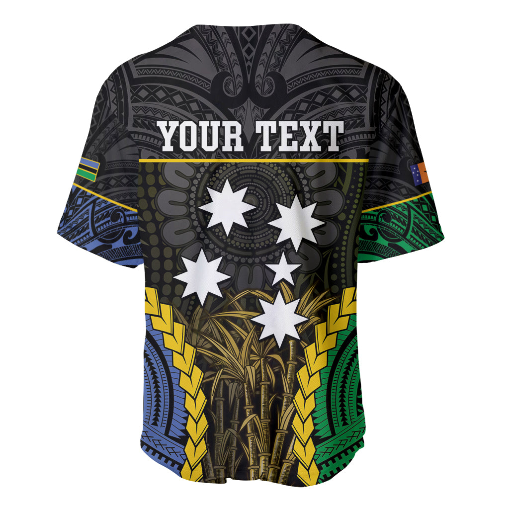 Personalised South Sea Islanders And New Ireland Baseball Jersey Kanakas Polynesian Pattern LT05 - Polynesian Pride