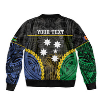Personalised South Sea Islanders And New Ireland Bomber Jacket Kanakas Polynesian Pattern LT05 - Polynesian Pride