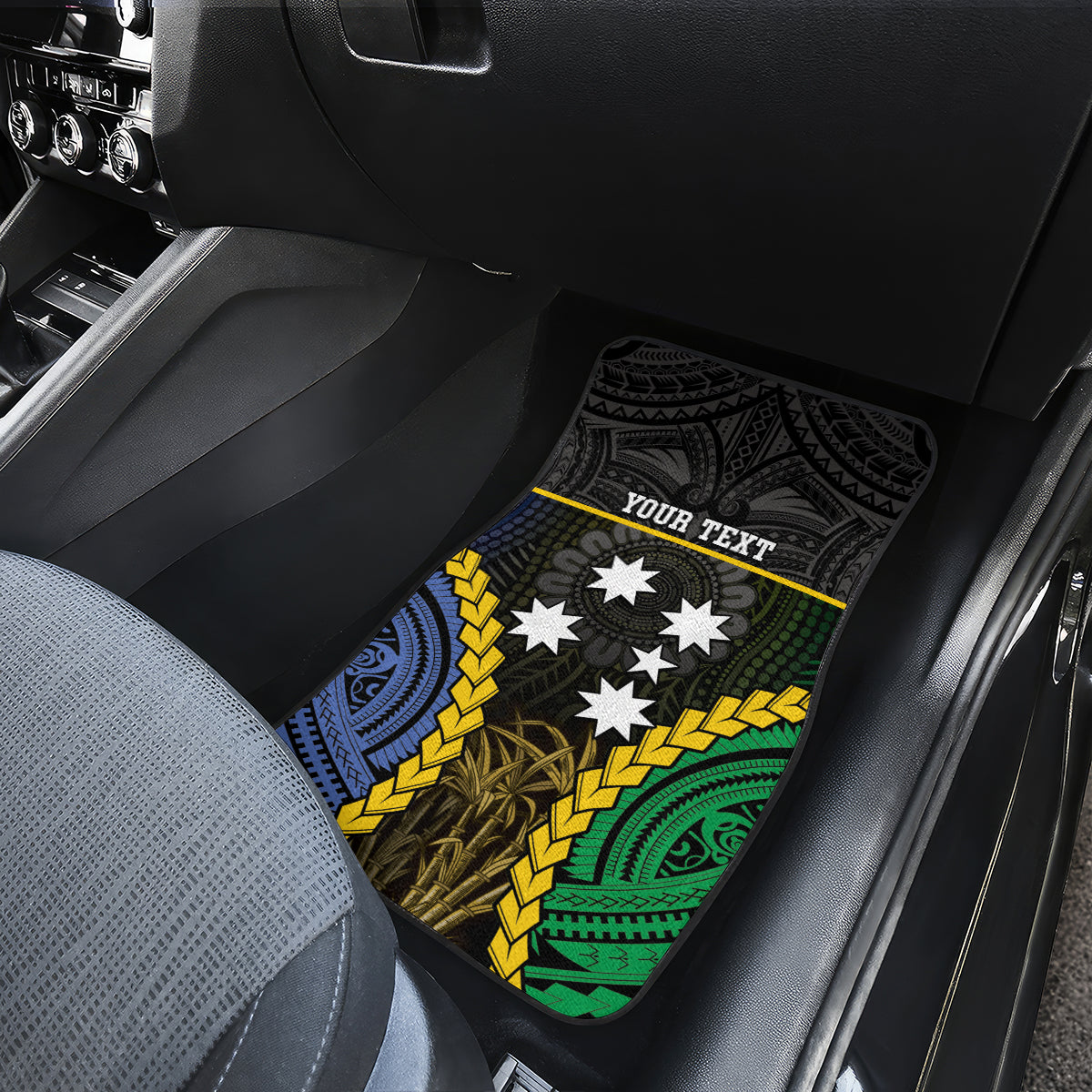 Personalised South Sea Islanders And New Ireland Car Mats Kanakas Polynesian Pattern LT05 - Polynesian Pride