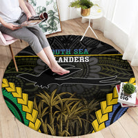 South Sea Islanders And New Ireland Round Carpet Kanakas Polynesian Pattern LT05 - Polynesian Pride