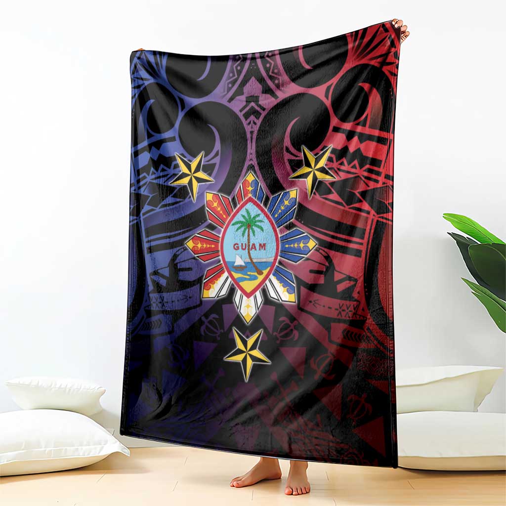 Philippines Guam Blanket Filipino Sun With Guaman Seal LT05 - Polynesian Pride