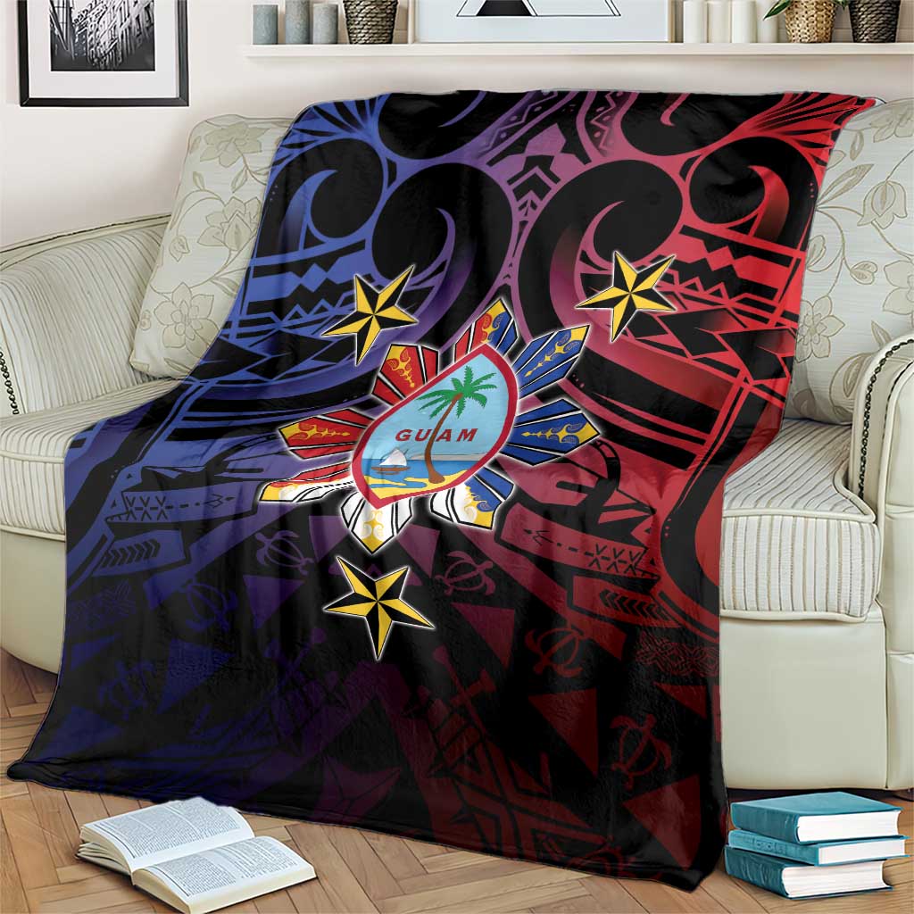Philippines Guam Blanket Filipino Sun With Guaman Seal LT05 - Polynesian Pride