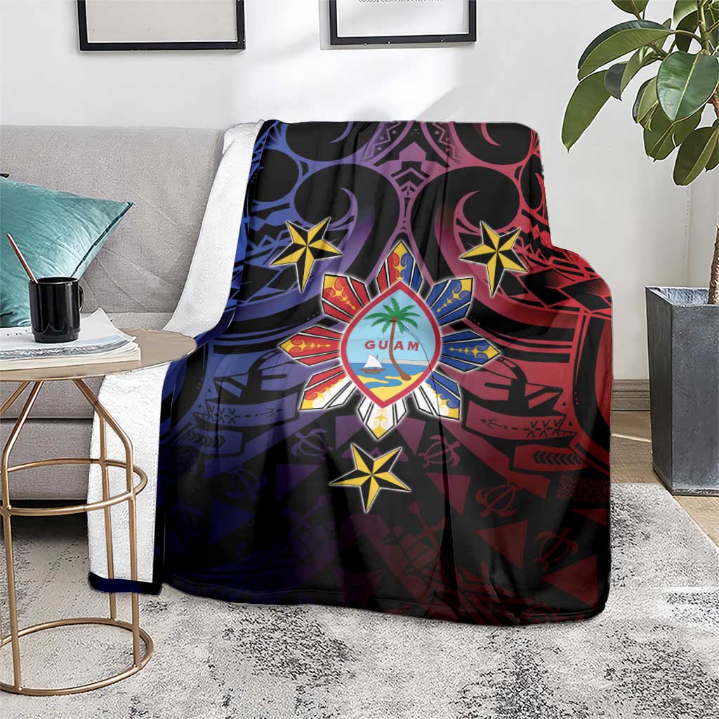 Philippines Guam Blanket Filipino Sun With Guaman Seal LT05 - Polynesian Pride