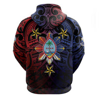 Philippines Guam Hoodie Filipino Sun With Guaman Seal LT05 - Polynesian Pride