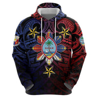Philippines Guam Hoodie Filipino Sun With Guaman Seal LT05 - Polynesian Pride