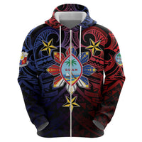 Philippines Guam Hoodie Filipino Sun With Guaman Seal LT05 - Polynesian Pride