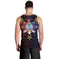 Philippines Guam Men Tank Top Filipino Sun With Guaman Seal LT05 - Polynesian Pride