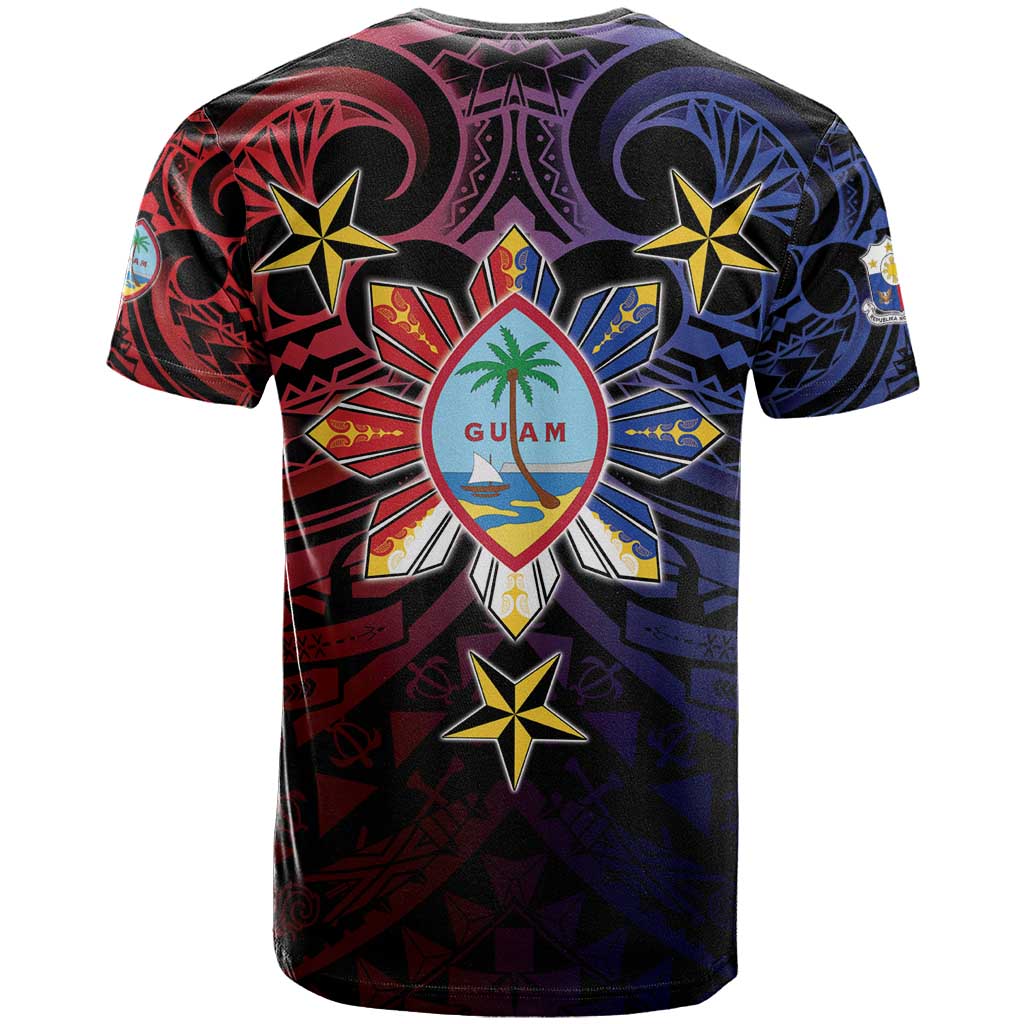 Philippines Guam T Shirt Filipino Sun With Guaman Seal LT05 - Polynesian Pride