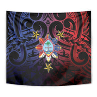 Philippines Guam Tapestry Filipino Sun With Guaman Seal LT05 - Polynesian Pride