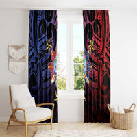 Philippines Guam Window Curtain Filipino Sun With Guaman Seal LT05 - Polynesian Pride