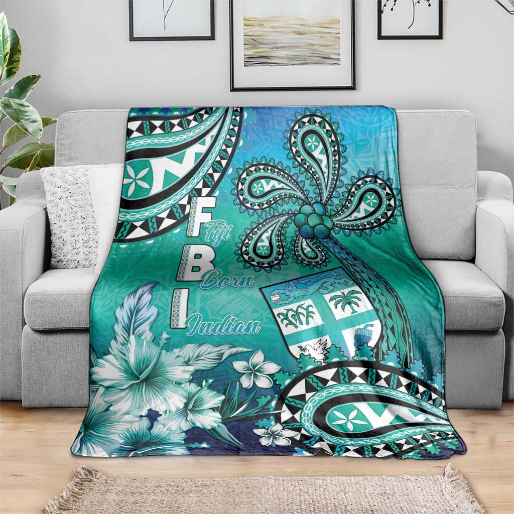 Fiji Born Indian Blanket Palm Paisley With Tapa Pattern LT05 - Polynesian Pride