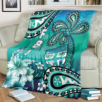 Fiji Born Indian Blanket Palm Paisley With Tapa Pattern LT05 - Polynesian Pride