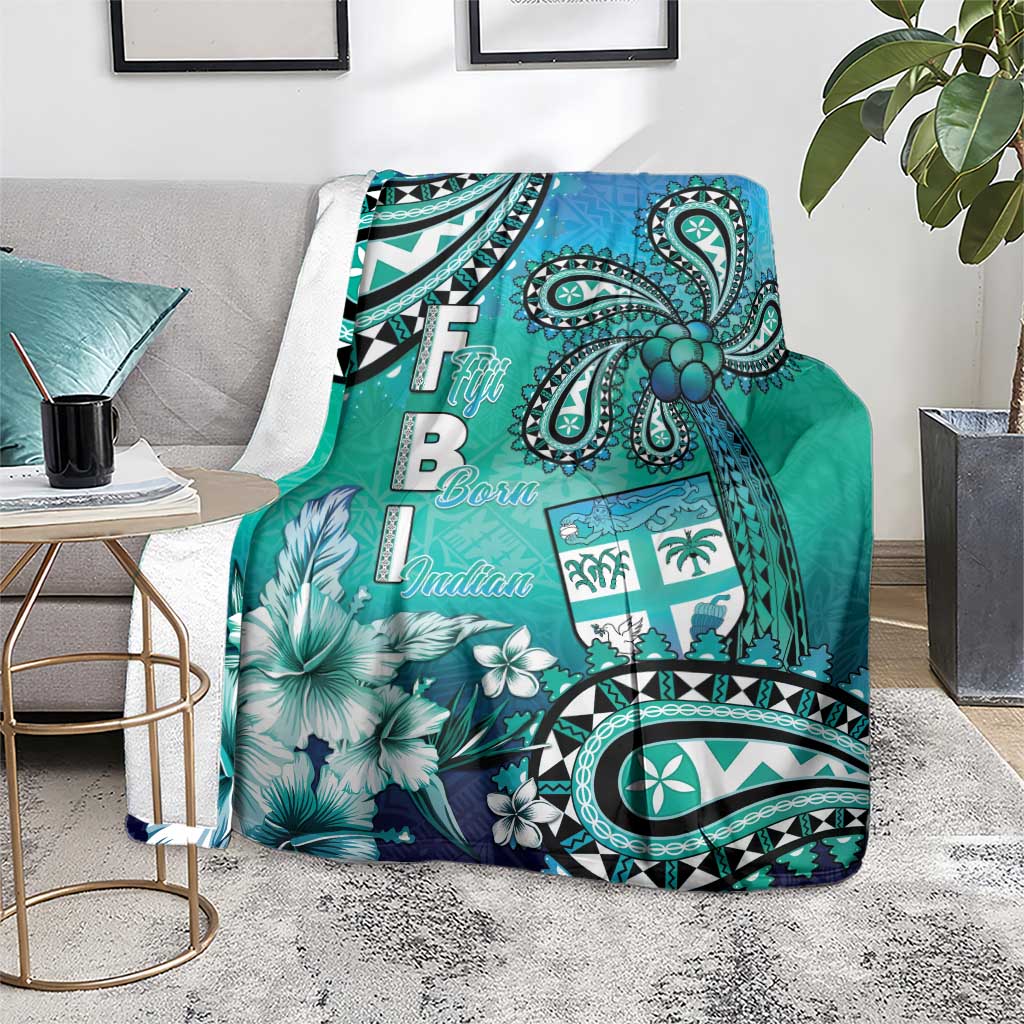 Fiji Born Indian Blanket Palm Paisley With Tapa Pattern LT05 - Polynesian Pride