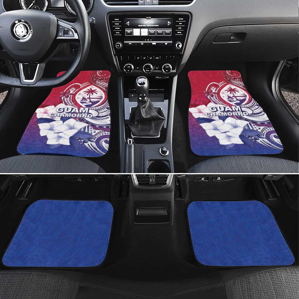 Guam Gadao Car Mats Hafa Adai Micronesian Tribal Pattern LT05 Set 4pcs Red - Polynesian Pride
