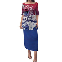 Guam Gadao Puletasi Hafa Adai Micronesian Tribal Pattern LT05 Long Dress Red - Polynesian Pride