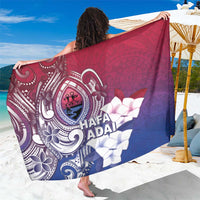 Guam Gadao Sarong Hafa Adai Micronesian Tribal Pattern LT05 One Size 44 x 66 inches Red - Polynesian Pride