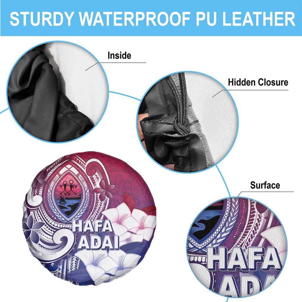 Guam Gadao Spare Tire Cover Hafa Adai Micronesian Tribal Pattern LT05 - Polynesian Pride