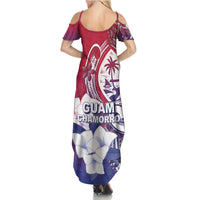 Guam Gadao Summer Maxi Dress Hafa Adai Micronesian Tribal Pattern LT05 - Polynesian Pride