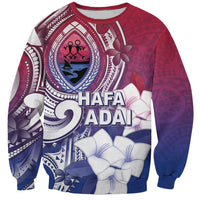 Guam Gadao Sweatshirt Hafa Adai Micronesian Tribal Pattern LT05 Unisex Red - Polynesian Pride