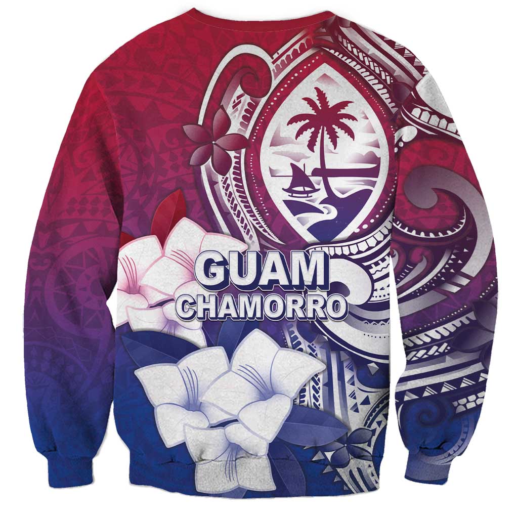 Guam Gadao Sweatshirt Hafa Adai Micronesian Tribal Pattern LT05 - Polynesian Pride