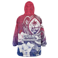 Guam Gadao Wearable Blanket Hoodie Hafa Adai Micronesian Tribal Pattern LT05 - Polynesian Pride