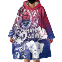 Guam Gadao Wearable Blanket Hoodie Hafa Adai Micronesian Tribal Pattern LT05 - Polynesian Pride