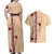 Tonga Language Week Couples Matching Off Shoulder Maxi Dress and Hawaiian Shirt Hibiscus Tongan Ngatu Pattern