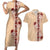 Tonga Language Week Couples Matching Short Sleeve Bodycon Dress and Hawaiian Shirt Hibiscus Tongan Ngatu Pattern