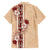 Tonga Language Week Family Matching Off Shoulder Short Dress and Hawaiian Shirt Hibiscus Tongan Ngatu Pattern