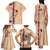 Tonga Language Week Family Matching Tank Maxi Dress and Hawaiian Shirt Hibiscus Tongan Ngatu Pattern