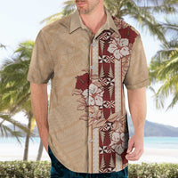 Tonga Language Week Hawaiian Shirt Hibiscus Tongan Ngatu Pattern LT05 - Polynesian Pride