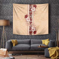 Tonga Language Week Tapestry Hibiscus Tongan Ngatu Pattern LT05 - Polynesian Pride