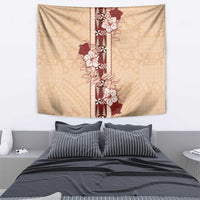 Tonga Language Week Tapestry Hibiscus Tongan Ngatu Pattern LT05 - Polynesian Pride