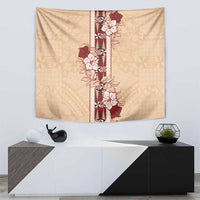 Tonga Language Week Tapestry Hibiscus Tongan Ngatu Pattern LT05 - Polynesian Pride