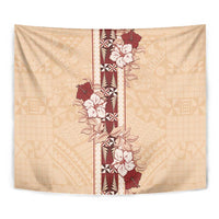 Tonga Language Week Tapestry Hibiscus Tongan Ngatu Pattern LT05 - Polynesian Pride