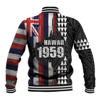 Hawaii 1959 Statehood Day Baseball Jacket Classic Style LT05 - Polynesian Pride
