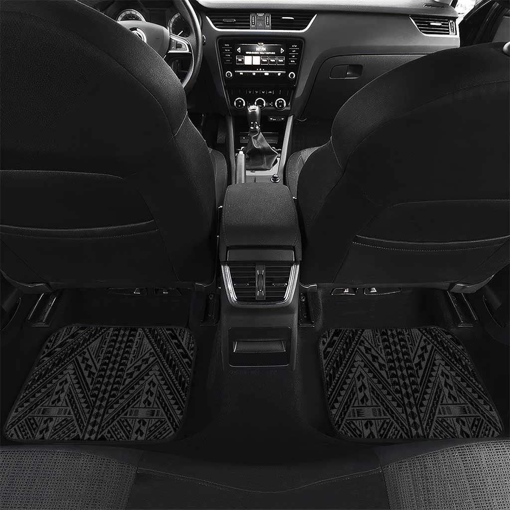 Hawaii 1959 Statehood Day Car Mats Classic Style LT05 Set 2pcs - Back Black - Polynesian Pride